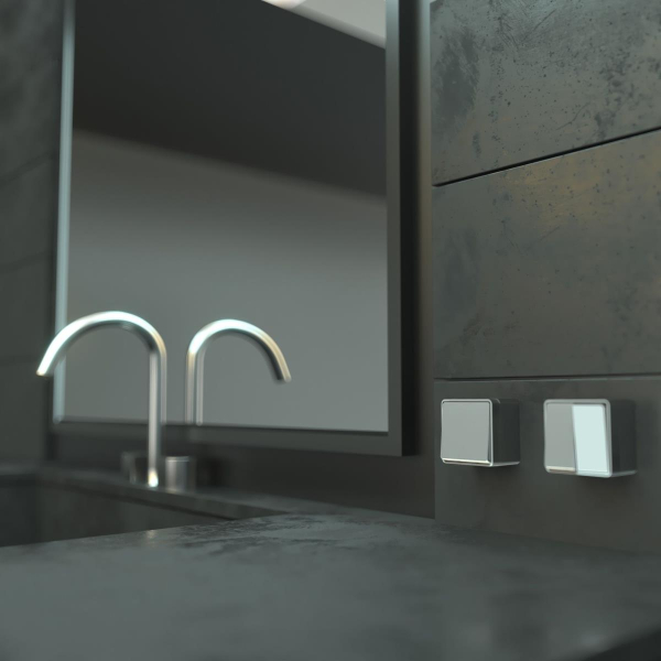 Выключатель одноклавишный влагозащищенный Werkel Gallant серебряный W5010206 4690389167089