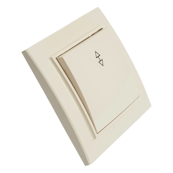 Переключатель одноклавишный Stekker Эрна слоновая кость PSW10-9005-02 39618