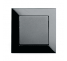Выключатель одноклавишный Stekker Катрин черный GLS10-7003-05 39505