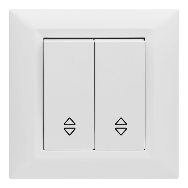 Выключатель двухклавишный проходной Vesta-Electric Roma белый FVK010103BEL Выключатель двухклавишный проходной Vesta-Electric Roma белый FVK010103BEL