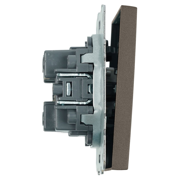 Выключатель 1-клавишный (механизм), Stekker, 250В, 10А Эмили, RSW10-5103-09, антрацит, soft touch 49917