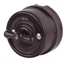 Переключатель-выключатель Werkel одноклавишный Retro коричневый W5612014 4690389166723