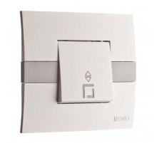 Выключатель Mono Electric Eсо одноклавишный перекресный белый 101-010101-112