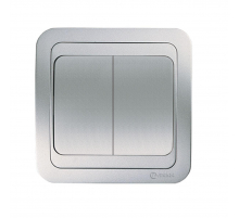 Выключатель 2 клав. Makel Mimoza 26603