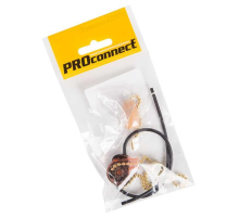 Выключатель для настенного светильника c проводом и деревянным наконечником «Gold» индивидуальная упаковка 1 шт. PROCONNECT 32-0104-9