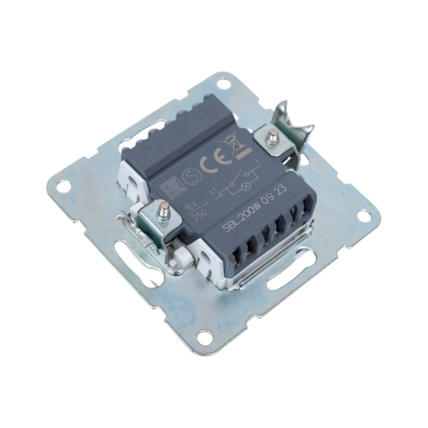 Выключатель одноклавишный LK Studio LK80 c подсветкой шампань 840206-1