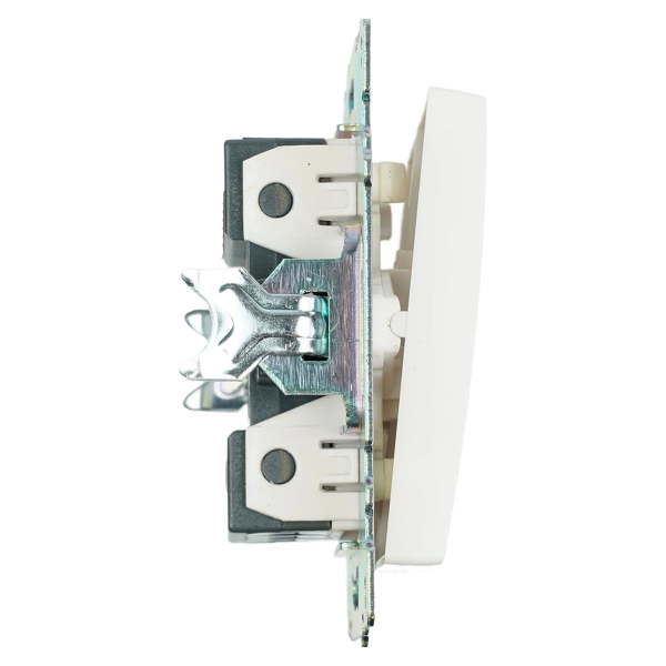 Переключатель двухклавишный Stekker Катрин GLS10-7107-01 белый 49166