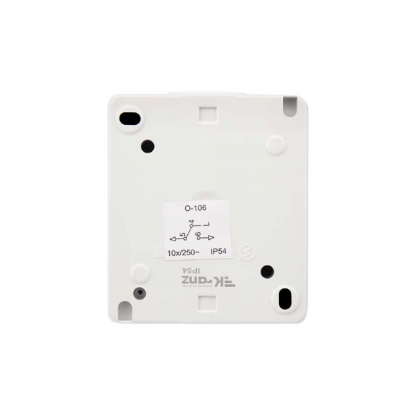 Переключатель проходной INDUSTRIAL IP54, о/у, белый KRANZ KR-78-0836 Переключатель проходной INDUSTRIAL IP54, о/у, белый KRANZ KR-78-0836