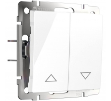 Выключатель жалюзи Werkel белый W1124501 4690389155239