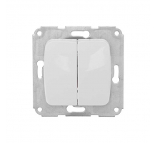DEA Выключатель 2кл с/у 10А мех. Бел KRANZ KR-78-0202
