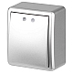Выключатель ЭРА Эксперт 11-1202-03 с подсветкой IP20 10АХ-250В ОУ алюминий Б0063041