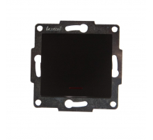 Выключатель с подсветкой Lezard Karina черный 707-4288-111