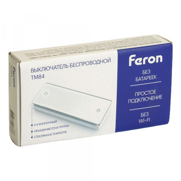 Выключатель беспроводной Feron TM84 48877 Выключатель беспроводной Feron TM84 48877