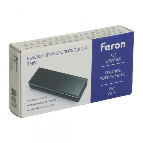 Выключатель одноклавишный беспроводной Feron Smart TM84 48878 Выключатель одноклавишный беспроводной Feron Smart TM84 48878