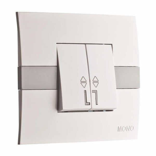 Выключатель Mono Electric Eсо двухклавишный проходной белый 101-010101-111 Выключатель Mono Electric Eсо двухклавишный проходной белый 101-010101-111