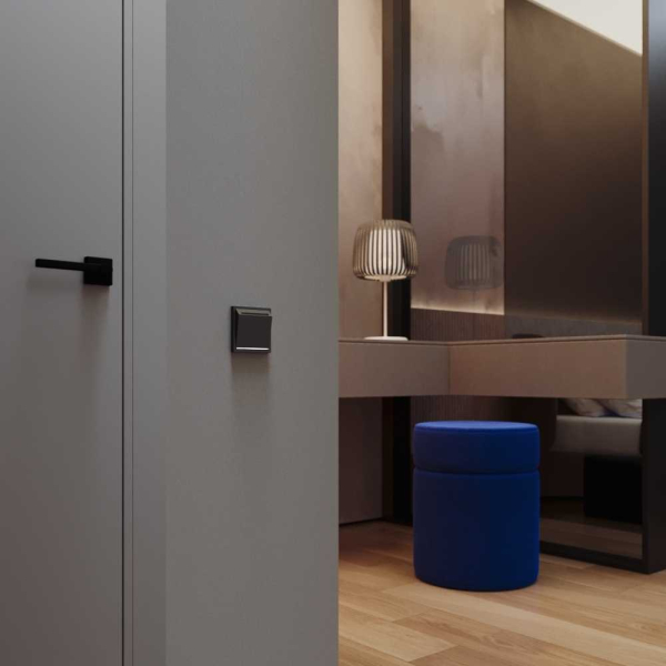 Выключатель встраиваемый S70 карточный 16А, (графит) Voltum VLS010707