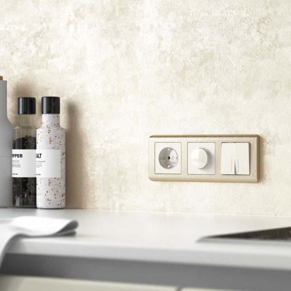 Выключатель Werkel двухклавишный проходной с подсветкой перламутровый W1122113 4690389160967