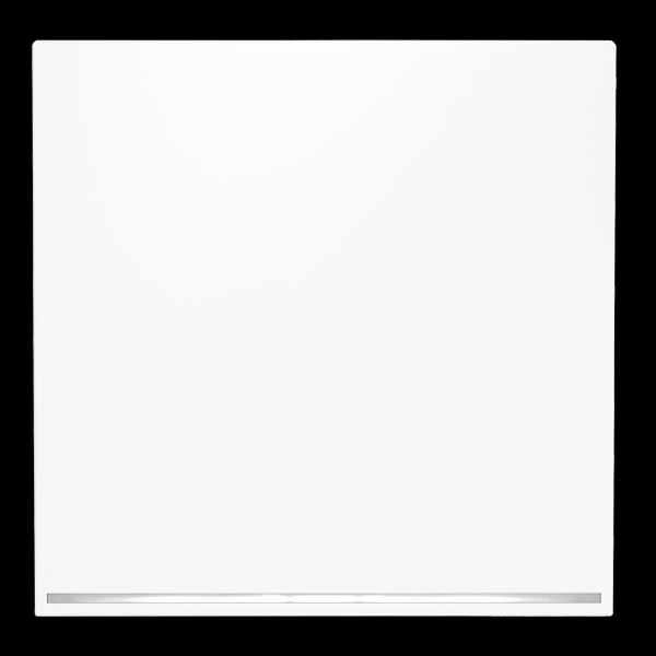 Клавиша для выключателя/переключателя одноклавишного с подсветкой S70 (белый матовый) Voltum VLS000202