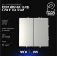 Выключатель встраиваемый Voltum S70 двухклавишный 10А, (сталь) VLS020105