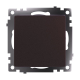 Переключатель 1-клавишный Stekker Катрин шоколад GLS10-7105-04 49018