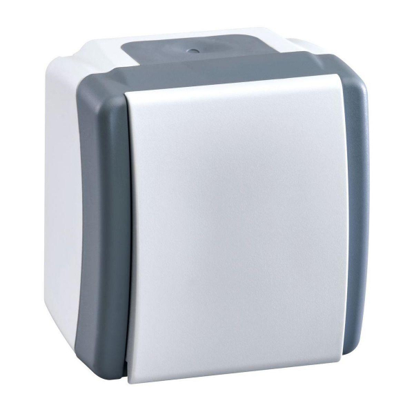 Выключатель Mono Electric Octans IP54 одноклавишный бело-серый 154-020001-100 Выключатель Mono Electric Octans IP54 одноклавишный бело-серый 154-020001-100