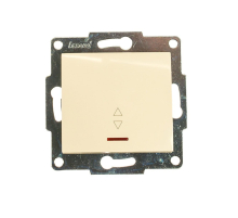 Выключатель проходной с подсветкой Lezard Karina кремовыйи 707-0388-114