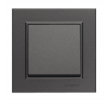 Выключатель Makel 1-кл. СП Karea 10А IP20 дым. металлик 56050001