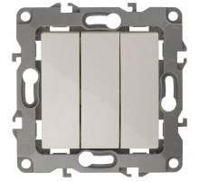 Выключатель трехклавишный ЭРА 12 10AX 250V 12-1107-02 Б0014670