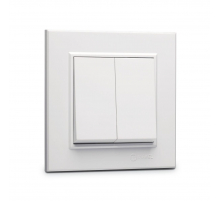 Выключатель Makel 2-кл. СП Karea 10А IP20 белый 56001003