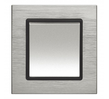 Выключатель одноклавишный Vesta-Electric Exclusive Silver Metallic серебро FVK050201SER