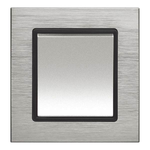 Выключатель одноклавишный Vesta-Electric Exclusive Silver Metallic серебро FVK050201SER Выключатель одноклавишный Vesta-Electric Exclusive Silver Metallic серебро FVK050201SER