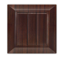 Выключатель трехклавишный Vesta-Electric Roma Mebel коричневый FVK010301FRN