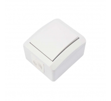 Выключатель одноклавишный INDUSTRIAL IP54, о/у, белый KRANZ KR-78-0834