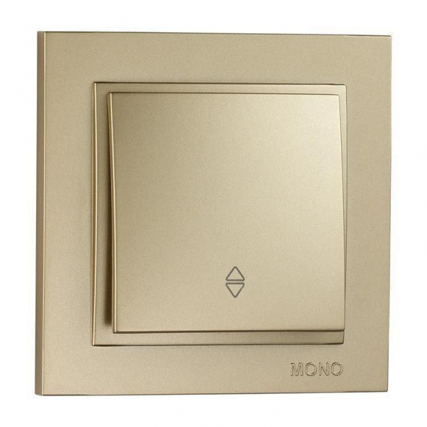 Выключатель Mono Electric Despina одноклавишный проходной титан 102-222225-109 Выключатель Mono Electric Despina одноклавишный проходной титан 102-222225-109