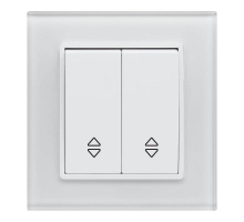 Выключатель двухклавишный проходной Vesta-Electric Exclusive White белый FVK050106BEL