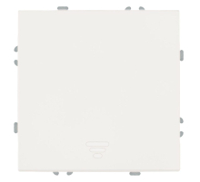 Выключатель 1-клавишный самовозвратный (механизм), Stekker, 250В, 10А Эмили, RSW10-5112-01, белый фарфор, soft touch 50324