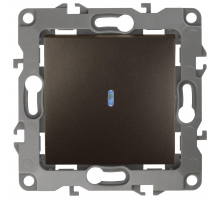 Выключатель одноклавишный с подсветкой ЭРА 12 10AX 250V 12-1102-13 Б0019281