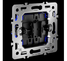 Механизм проходного переключателя одноклавишного 10А S70 Voltum VLS0103M
