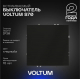 Выключатель встраиваемый Voltum S70 одноклавишный 10А, (черный матовый) VLS010108
