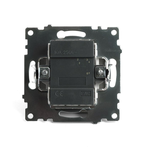 Переключатель одноклавишный Stekker Катрин золото GLS10-7105-08 49214