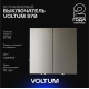 Выключатель встраиваемый Voltum S70 двухклавишный 10А, (шелк) VLS020104