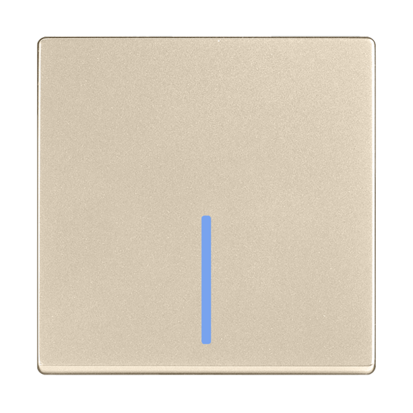 Выключатель Werkel одноклавишный с подсветкой шампань W1110111 4690389157080