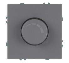 Выключатель диммирующий (механизм), Stekker, 250В, 500W Эмили, RSW10-5106-10, платиново-серый, soft touch 49946