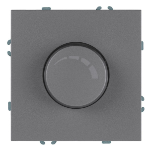 Выключатель диммирующий (механизм), Stekker, 250В, 500W Эмили, RSW10-5106-10, платиново-серый, soft touch 49946