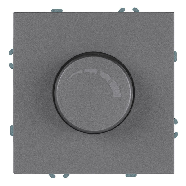 Выключатель диммирующий (механизм), Stekker, 250В, 500W Эмили, RSW10-5106-10, платиново-серый, soft touch 49946