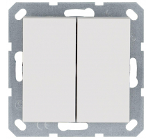 Выключатель двухклавишный Jasmart G3023W