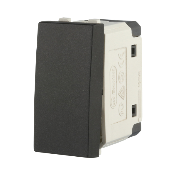 Переключатель LK Studio с двух мест 45х22,5мм (схема 6) 16 A, 250 B (черный бархат) LK45 850208-1