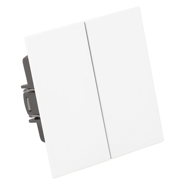 Выключатель 2-клавишный (механизм), Stekker, 250В, 10А Мия, RSW10-3104-01, белая магнолия 50429