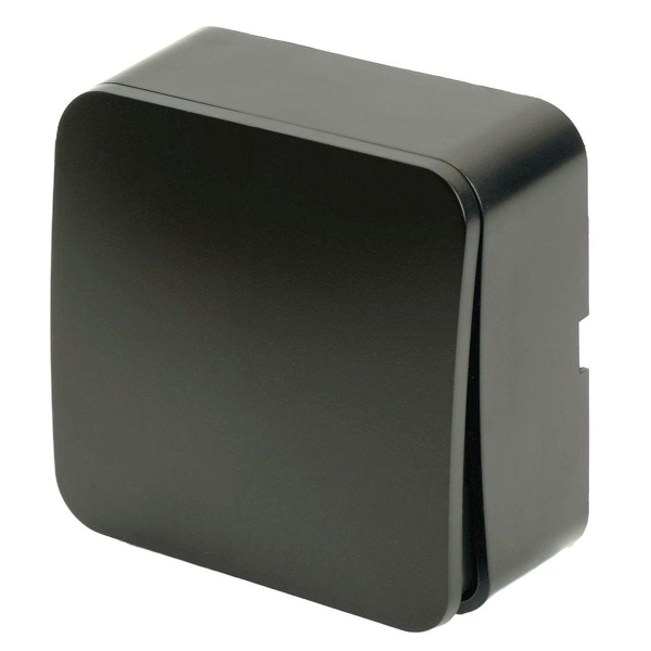 Выключатель одноклавишный Stekker София черный матовый MSW10-10-05 49471