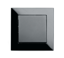 Выключатель одноклавишный Stekker Катрин черный GLS10-7003-05 39505